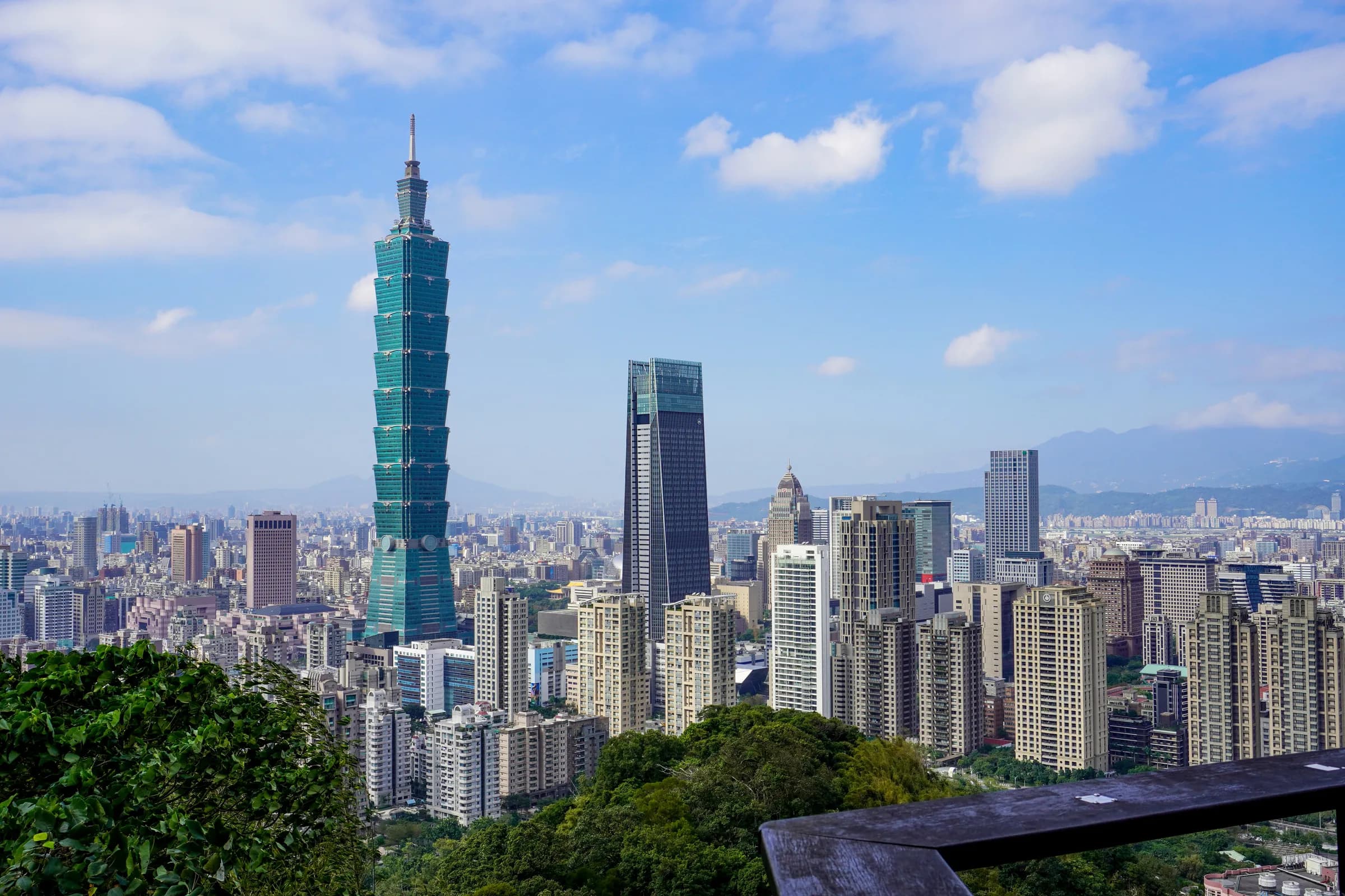 Skyline von Taipei mit dem Taipei 101