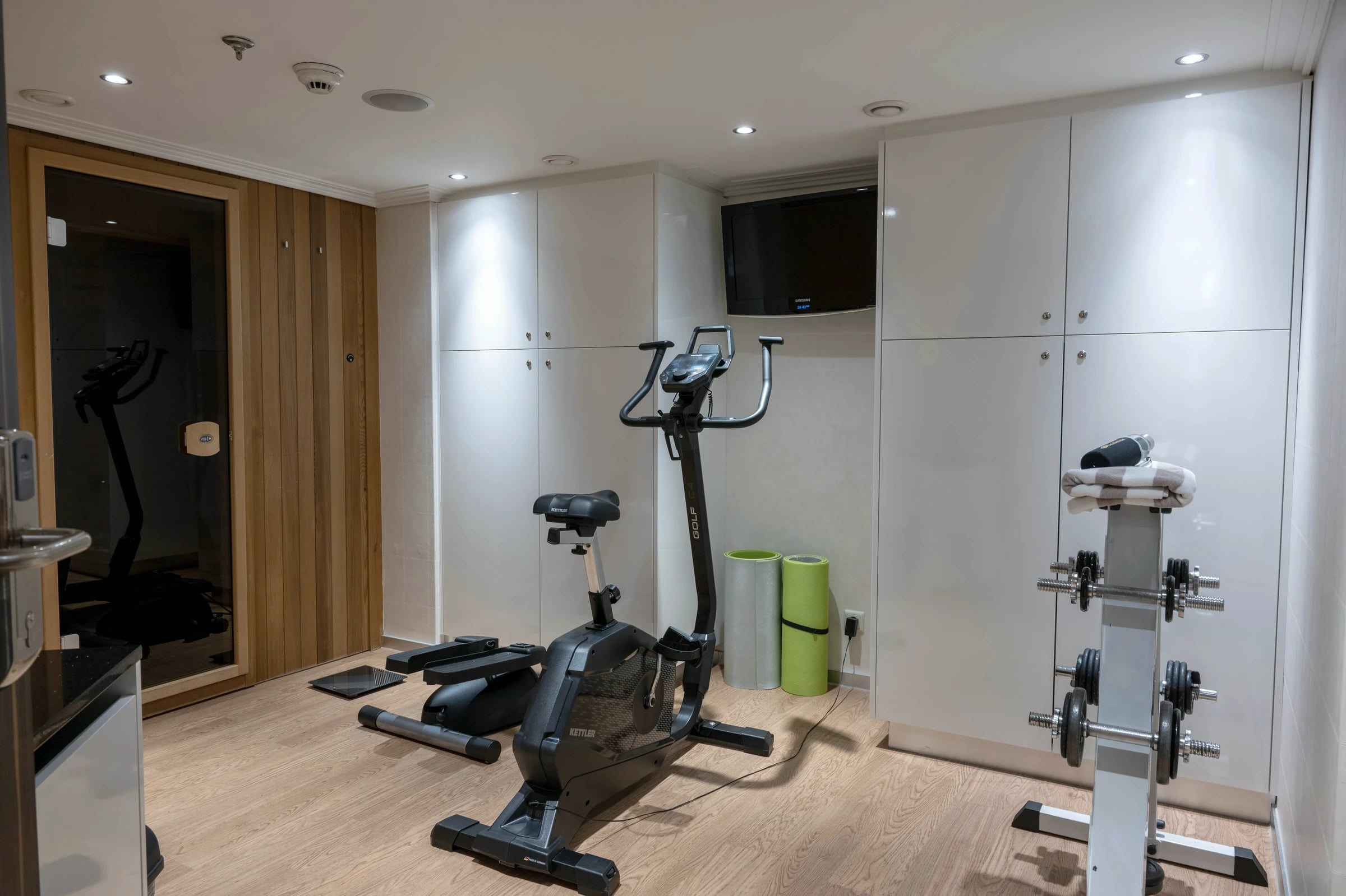 Fitness- und Saunabereich