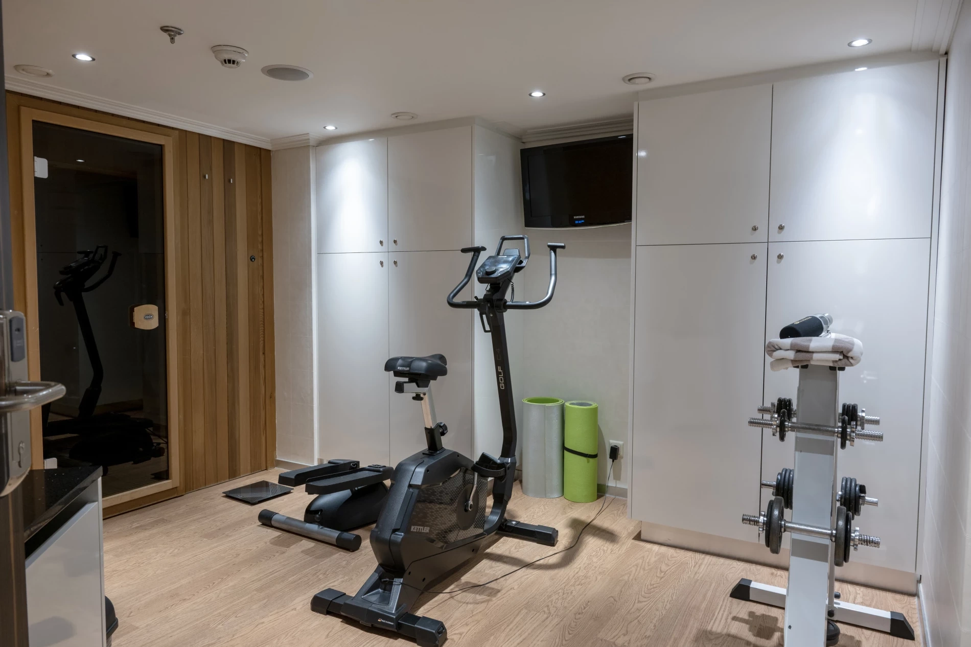Fitness- und Saunabereich